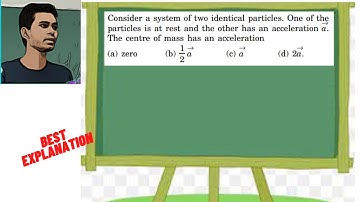 Consider a system of two identical particles. One of the particles is at rest and the other has an