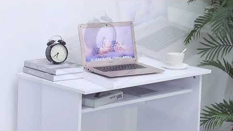 HOMCOM Workstation, White