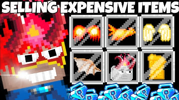SELLING MY EXPENSIVE ITEMS! (Big Profit!) | Growtopia 