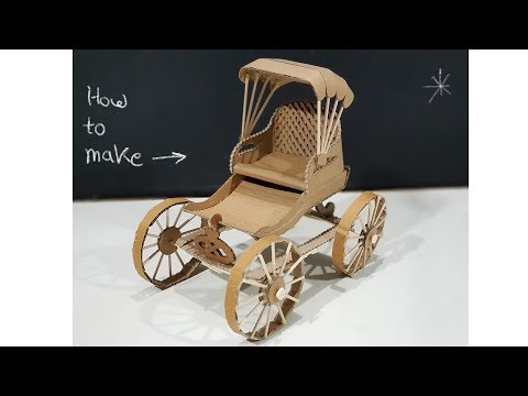 How To make Carriage Rickshaw From Cardboard : DIY Rickshaw