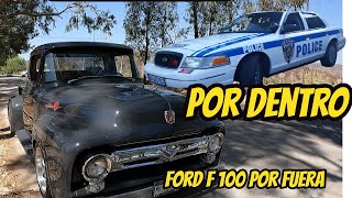 Ford F100 56 truck tiene dentro un 🚨police Interceptor🚨 nika lika