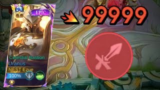URANUS EMBLEM FIGHTER IS TOO SUPER STRONG | URANUS BEST BUILD AND EMBLEM 2026 - MLBB