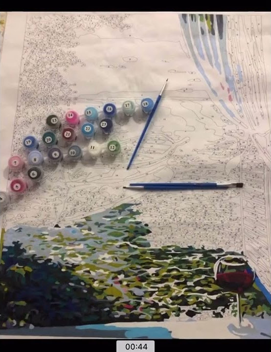 Paint by Numbers Time Lapse Ship Ocean Painting by Numbers YouTube