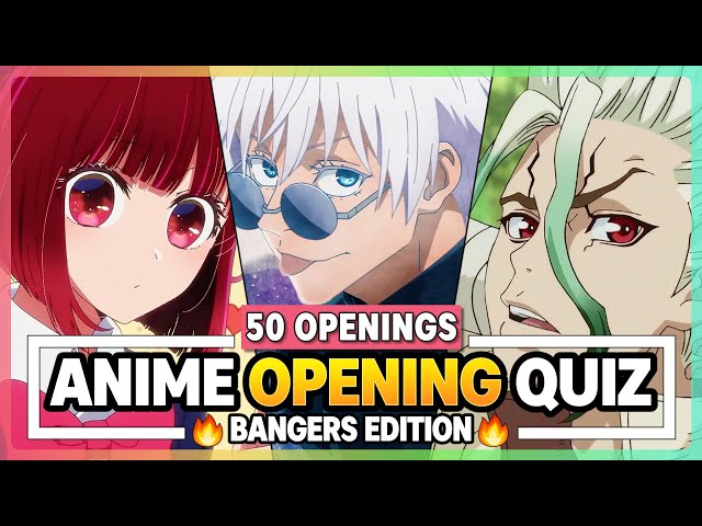 GUESS THE ANIME OPENING QUIZ  30 EASY ANIME OPENINGS 