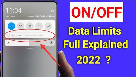 How to set Data Usage Limit in Android Phone || Data Limits usage setting in Redmi