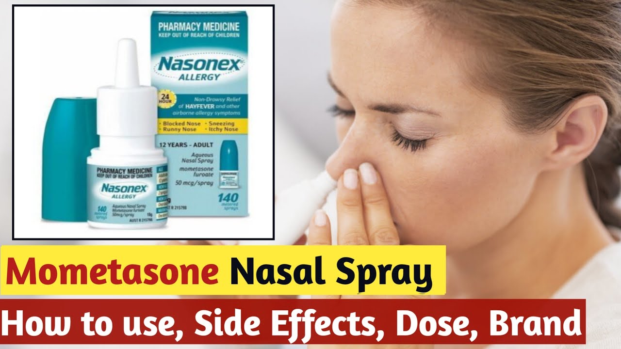 How to use mometasone furoate monohydrate nasal spray | nasonex nasal spray  | Side effects, Dose - YouTube