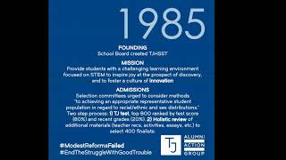 TJHSST Admissions Review Over Time