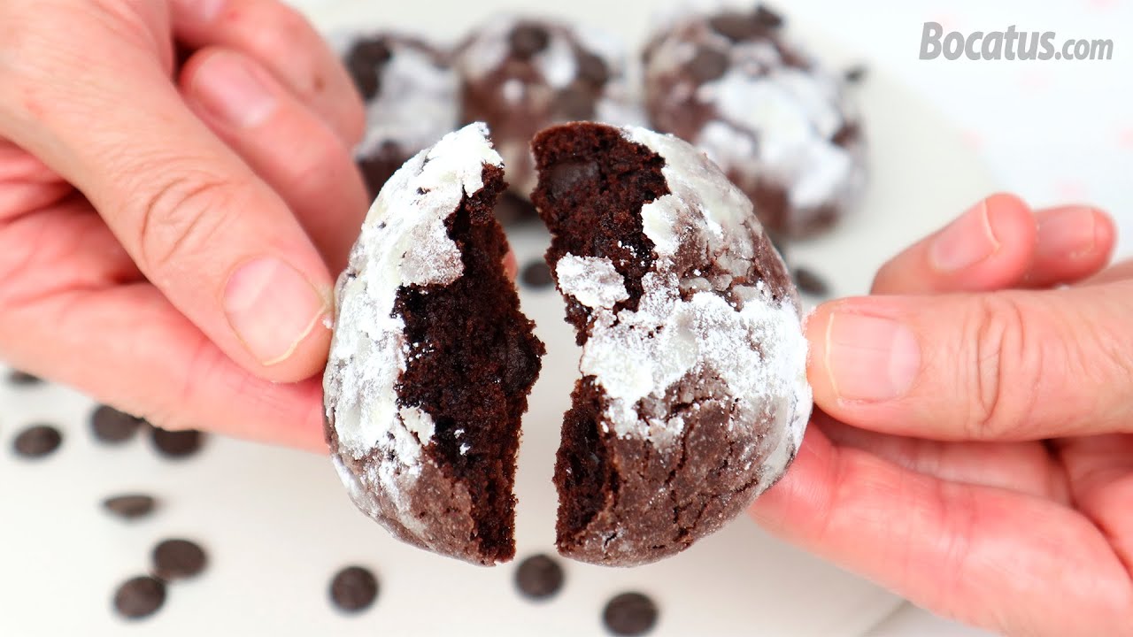 Chocolate Crinkle Cookies - YouTube
