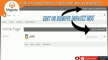 how to change default welcome  msgl in magento 2 || magento 2 default msg remove