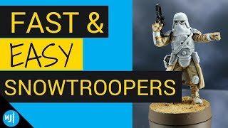 star wars legion imperial snow troopers Painted miniatures 