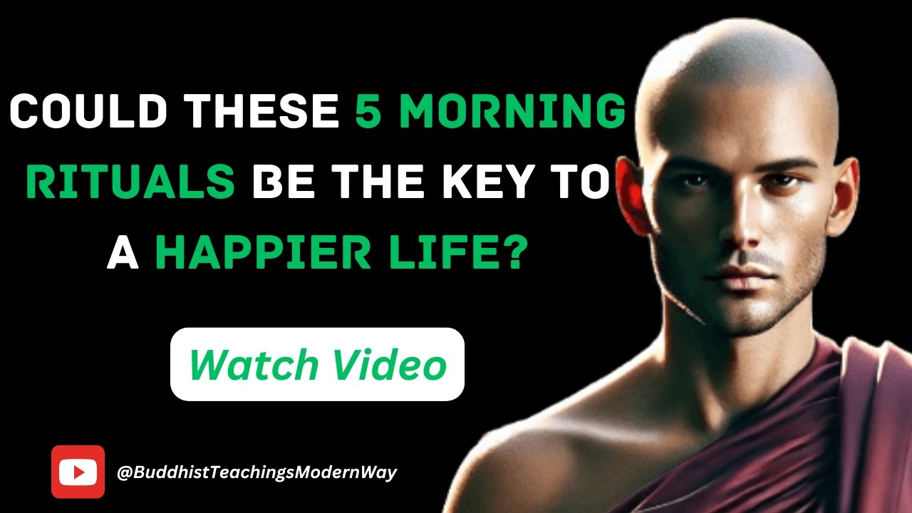 5 Habits That Will Change Your Life | Buddhist Teachings - YouTube