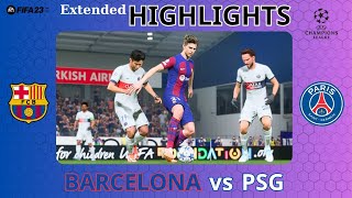 HIGHLIGHTS | Barcelona vs. PSG - Champions League Quarter Final 2023\/24