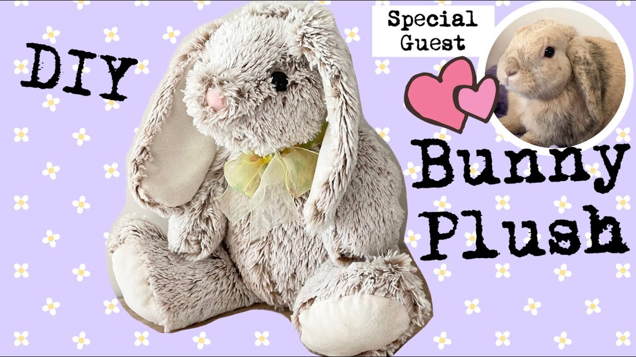 Adorable Bunny Rabbit DIY Step-by-Step Tutorial, How to make a plush bunny  toy, Handmade