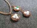 Bird's Nest Pendant  - How to make wire jewelry 128