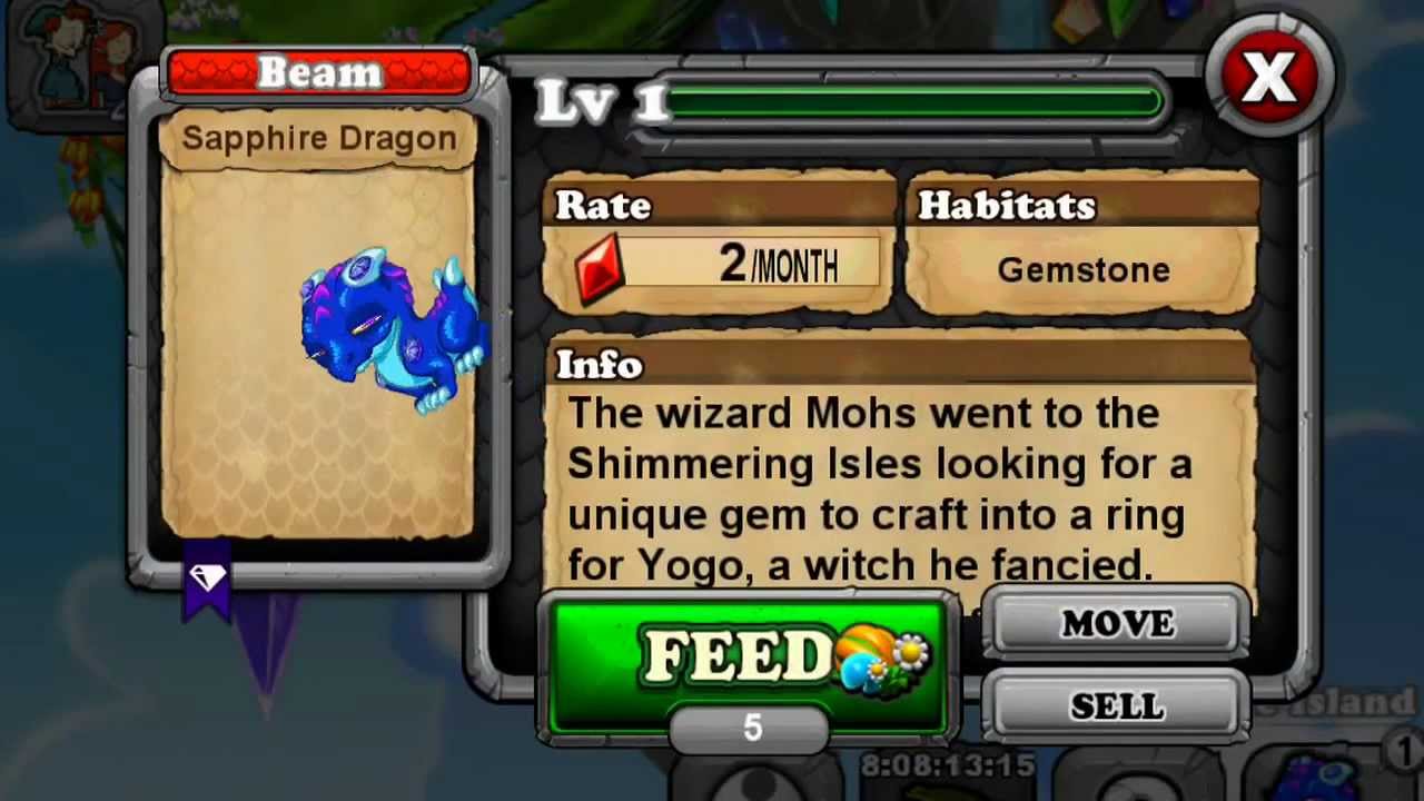 How To Breed Sapphire Dragon 100% Real - Dragonvale