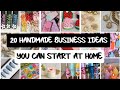 20 handmade business ideas you can start at home  small business ideas  business ideas