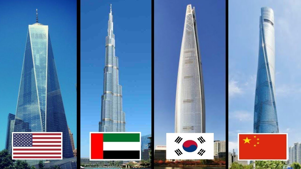 10 Najwyższych budynków świata - YouTube
