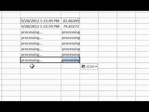 Excel Asynchronous Call to OSIsoft Database