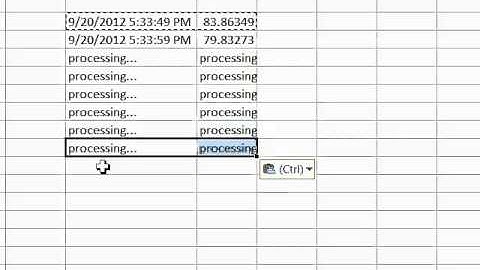 Excel Asynchronous Call to OSIsoft Database