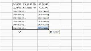 Excel Asynchronous Call to OSIsoft Database