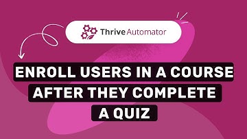 Users Complete a Quiz and Get Enrolled in a Course