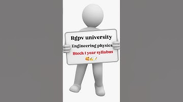 rgpv university ||  engineering physics syllabus btech 1 year #btechstudy #rgpvexam #rgpvuniversity