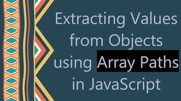 Extracting Values from Objects using Array Paths in JavaScript