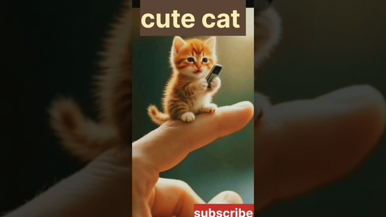 👉 Mobile Pe Baat Karti Cute Cat 😹📱