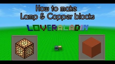 How to make Lamp and Copper block mini block craft