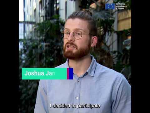 Conference on the Future of Europe - testimonial - Joshua James, Student from Hamburg, Germany