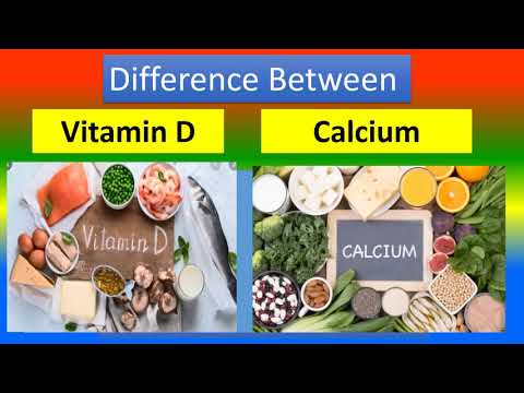 وٹامن ڈی اور کیلشیم کے درمیان فرق