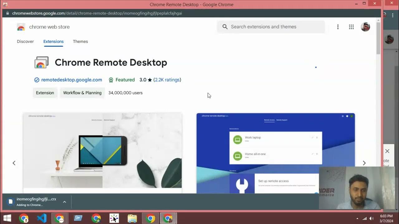 Support#105 - Google Remote desktop 1st time setup process - Spider ...