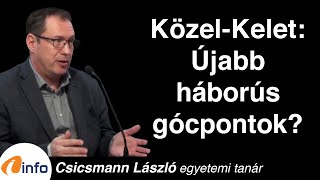 Middle East: more war hotspots? László Csicsmann, Inforadio, Arena