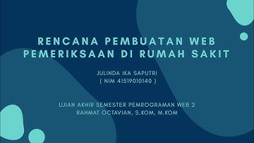 Ujian Akhir Semester - Pemrograman Web 2