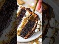 Midnight Campfire S'mores Layer Cake