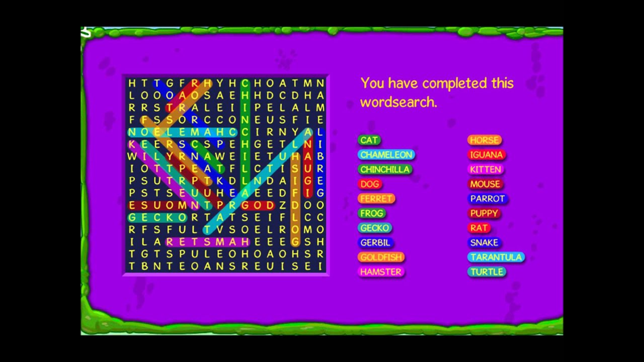 Binweevils Pets Wordsearch Answers 2013 (Clear image) - YouTube