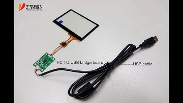 4.3" industrial projected capacitive touch panel with I2C/USB interface