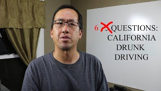 5 Questions:  California DUI cases  The Law Offices of Andy I. Chen