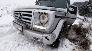 Стоковый Гелентваген против Лексуса. Offroad battle. Гелик пострадал