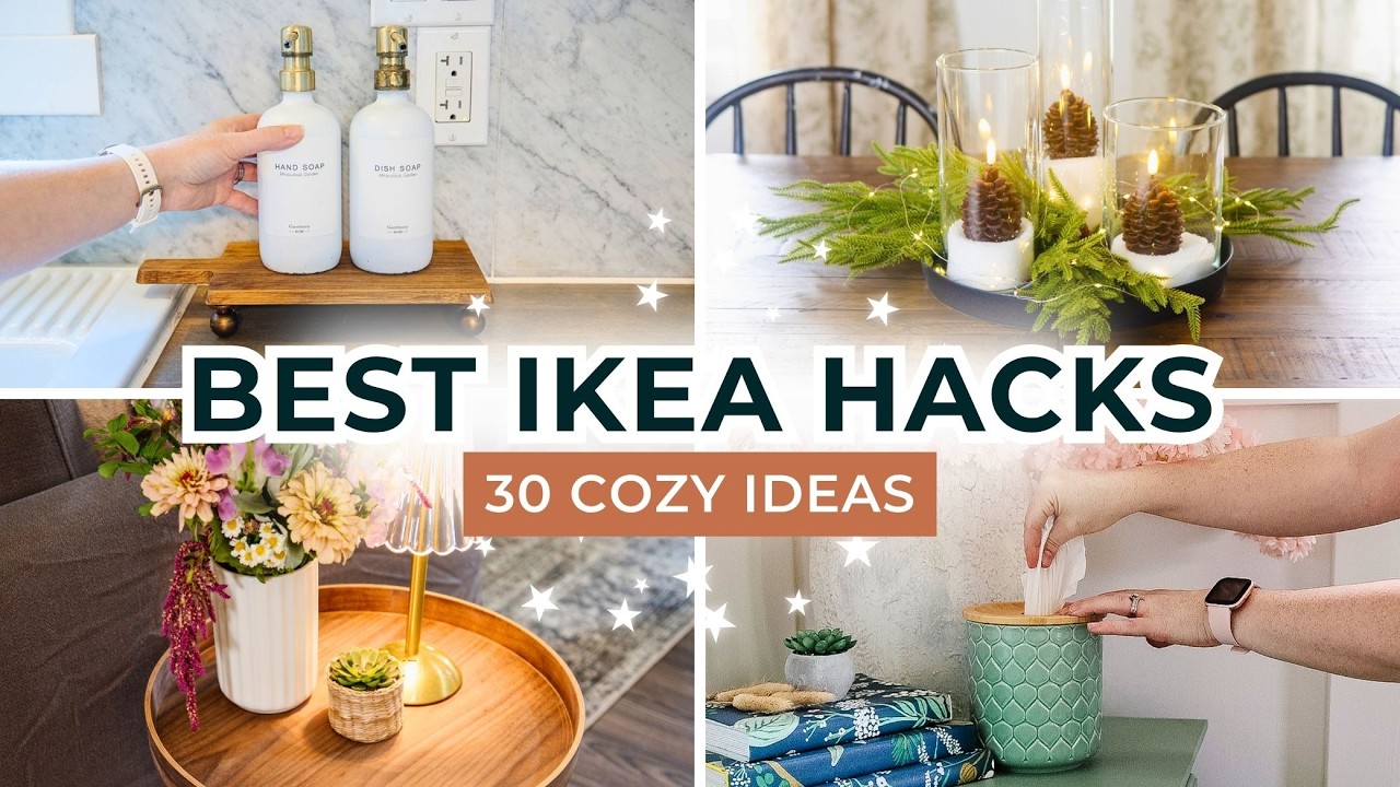 YouTube thumbnail for “30 IKEA Hacks That'll Make Your Home Feel Cozy!” by Cozy DIY Home