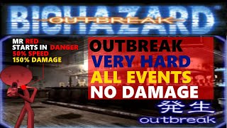 Resident evil Outbreak - Mr Red Complete Walkthrough: Outbreak Very Hard All events No damage