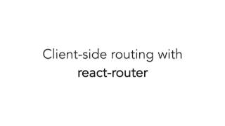 Client-side routing with react-router@3 (Part 1)