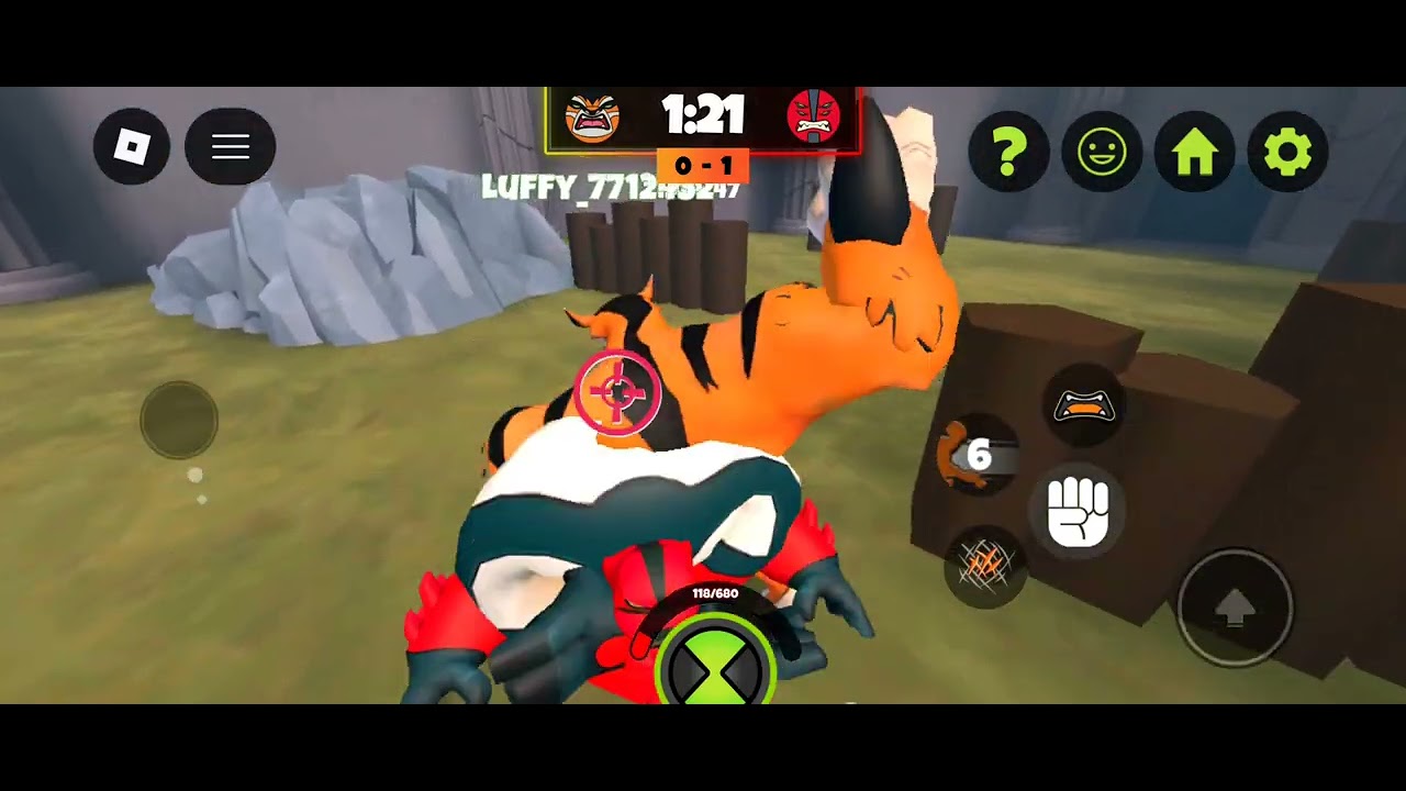 I'm playing Ben 10 super hero time 