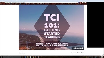 TCI 101: Getting Started Teaching