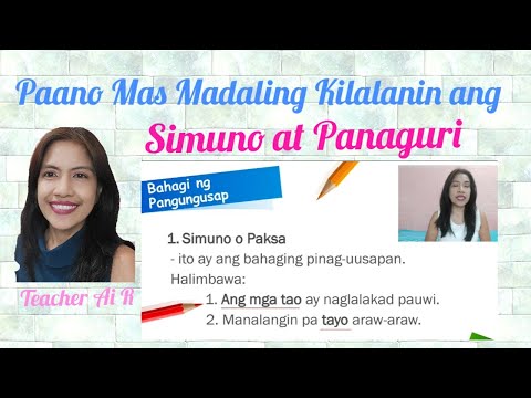 Video: Paano Sumasang-ayon Ang Paksa At Panaguri