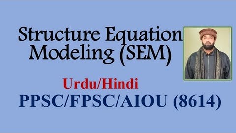Stat22: Structure Equation Modeling (SEM)