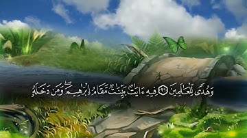 تلاوة من سورة آل عمران من الآية ٩٦ الي الآية ١٠١ للقارئ الشيخ ماهر المعيقلي
