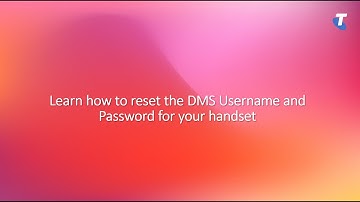 How to reset the DMS Username and Password for your handsets