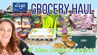 Kroger Grocery Haul + 4 Budget Friendly Recipes!