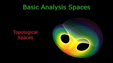 Basic Analysis Spaces: Topological Spaces